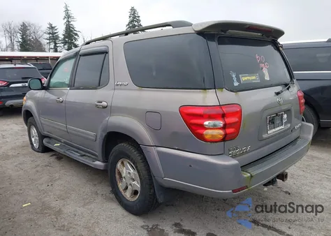 2001 Toyota Sequoia Limited V8 z USA, uszkodzony, nr VIN 5TDBT48A21S012377